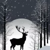 Deer Silhouette 5D Diamond Painting