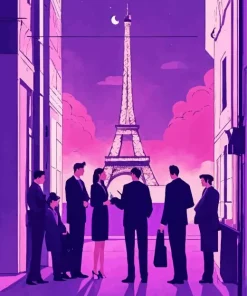 Friends In Paris 5D Diamond Painting