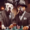 Gangster Dog Gambling 5D Diamond Painting