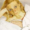 Girl In Bed By Lucian Freud 5D Diamond Painting