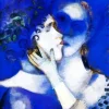 Lovers In Blue Chagall 5D Diamond Painting