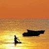 Man In Boat Silhouette 5D Diamond Painting