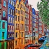 Amsterdam Canal Houses 5D Diamond Painting