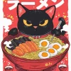 Angry Cat Eating Ramen 5D Diamond Painting