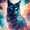 Black Cat In The Sky Art 5D Diamond Painting