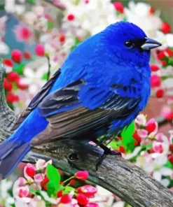 Blue Canary Bird 5D Diamond Painting