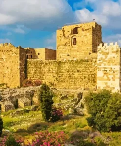 Byblos Citadel Castle Lebanon 5D Diamond Painting