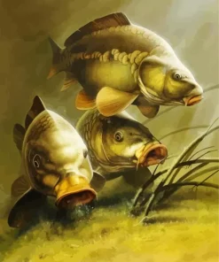 Carp Fish Underwater 5D Diamond Painting
