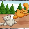 Cartoon Cats Fighting 5D Diamond Painting