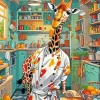 Cartoon Giraffe Chef 5D Diamond Painting
