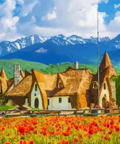 Castelul De Lut Valea Zanelor Romania 5D Diamond Painting