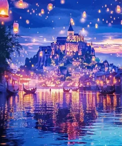 Castle Lanterns 5D Diamond Painting