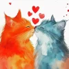 Cats Couple Art 5D Diamond Painting