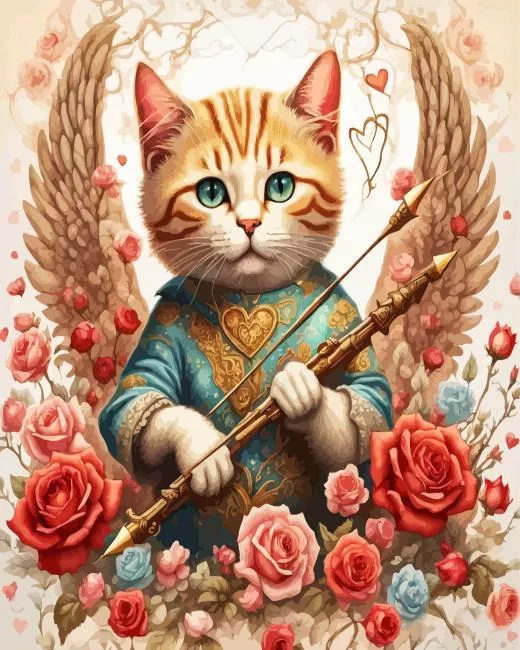Cherub Cat Diamond Dotz Cherub Cat 5D Diamond Painting