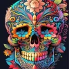 Colorful Sugar Skull Mask 5D Diamond Painting