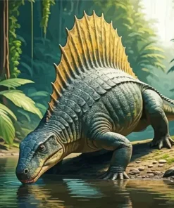 Dimetrodon Art 5D Diamond Painting