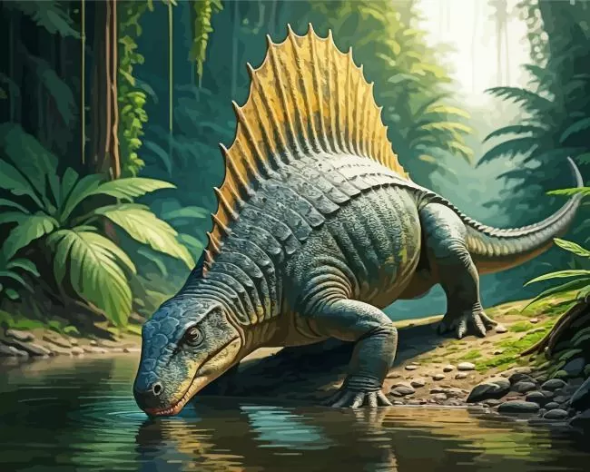 Dimetrodon art Diamond Paintings Dimetrodon Art 5D Diamond Painting