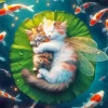 Fairy Cat And Kitty 5D Diamond Painting
