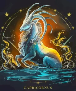 Illustration Capricorn 5D Diamond Painting