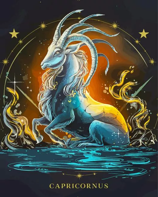 Illustration capricorn Diamond Dotz Illustration Capricorn 5D Diamond Painting