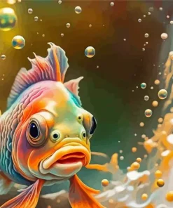 Lionhead Goldfish 5D Diamond Painting