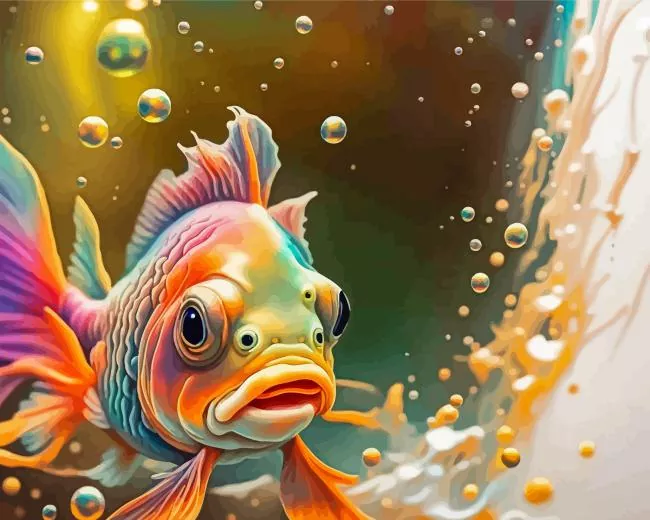 Lionhead goldfish Diamond Dotz Lionhead Goldfish 5D Diamond Painting