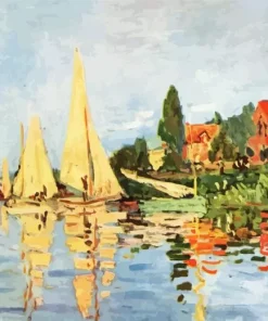 Monet Regatta At Argenteuil 5D Diamond Painting