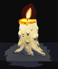 Old Candle Art 5D Diamond Painting