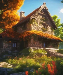 Old Stone House 5D Diamond Painting