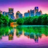 Piedmont Park Atlanta At Sunset 5D Diamond Painting