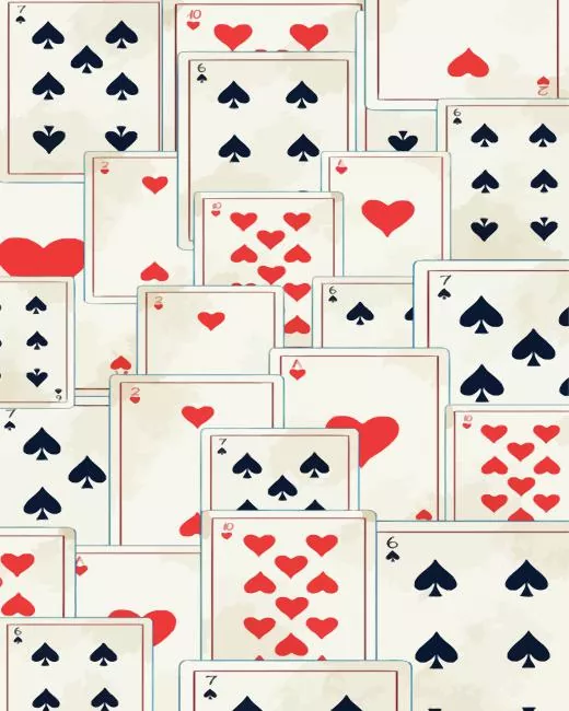 Poker Cards Diamond by Numbers Poker Cards 5D Diamond Painting