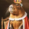 Queen Capybara 5D Diamond Painting