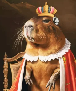 Queen Capybara 5D Diamond Painting