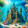 Sand Castle Under The Sea 5D Diamond Painting