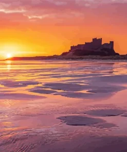 Sunrise At Bamburgh Castle 5D Diamond Painting