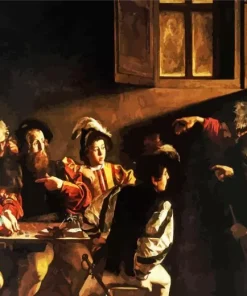 The Calling Of Saint Matthew Caravaggio 5D Diamond Painting
