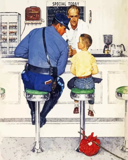 The Runaway Rockwell Norman Diamond Paintings The Runaway Rockwell Norman 5D Diamond Painting