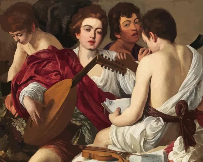 The musicians caravaggio Diamond Dotz The Musicians Caravaggio 5D Diamond Painting