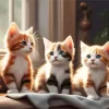Three Calico Kittens 5D Diamond Painting