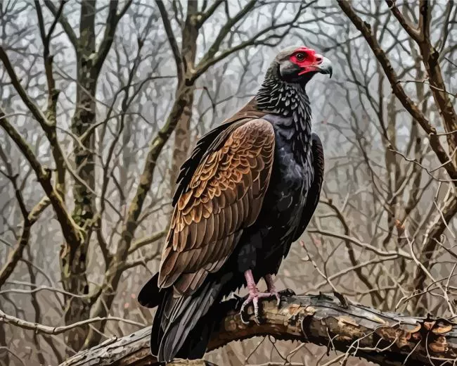 Turkey Vulture Diamond Paintings Turkey Vulture 5D Diamond Painting