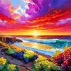 Abstract Seascape Art 5D Diamond Painting