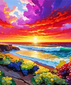 Abstract Seascape Art 5D Diamond Painting