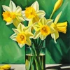 Aesthetic Daffodils In Vase 5D Diamond Painting