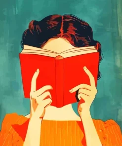Aesthetic Girl Reading A Book 5D Diamond Painting