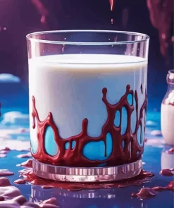 Aesthetic Glass Of Milk Art 5D Diamond Painting
