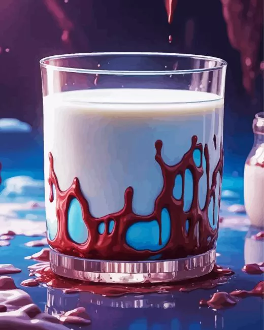 aesthetic glass of milk art Diamond Paintings Aesthetic Glass Of Milk Art 5D Diamond Painting