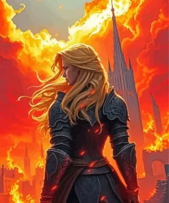 Aesthetic Throne Of Glass Art 5D Diamond Painting