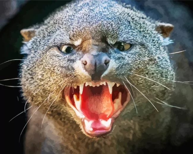angry otter Diamond Paints Angry Otter 5D Diamond Painting