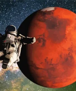 Astronaut On Mars 5D Diamond Painting
