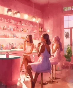 Beauty Salon Illustration 5D Diamond Painting